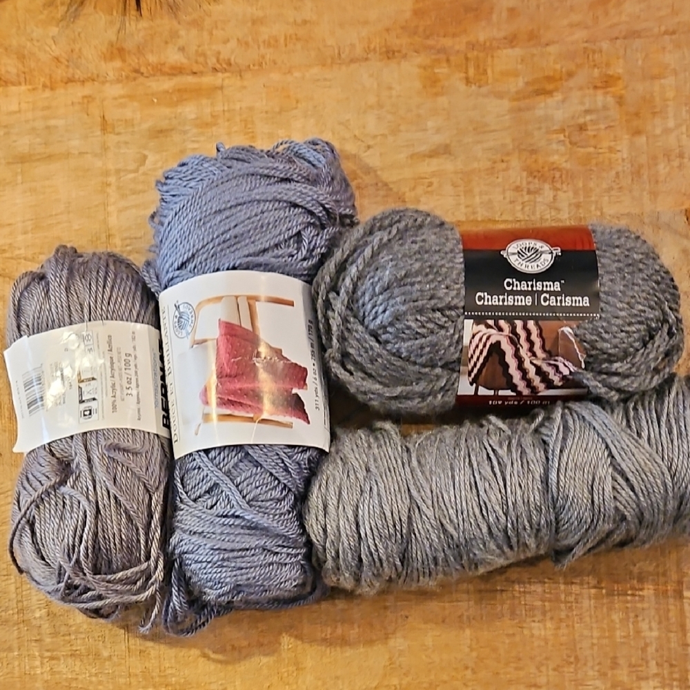 Bernat - Caron Simply Soft - Loops And Thread - Yarn Grey